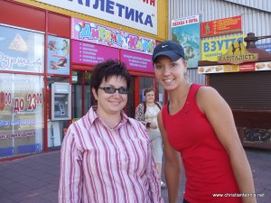 Ana and Her Mother, Larisa, in Ukraine.